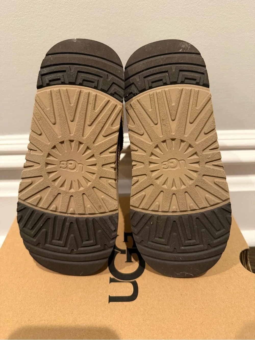 UGG Kids Brown Velcro Strap Boot